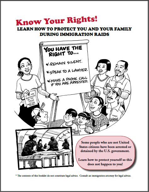 Know Your Rights: Immigration (English, Spanish, Haitian-Creole